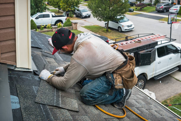 Professional Roofing technician working in Irondale, MO
